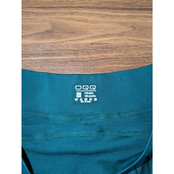 OQQ Emerald Green High Waisted Skirt size XXL - Picture 2 of 4